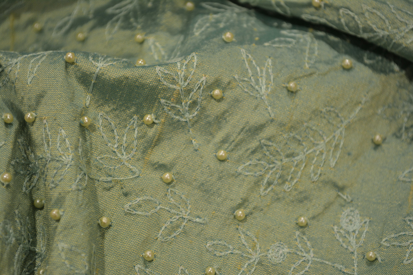 100% Silk - Embriodered & Beaded