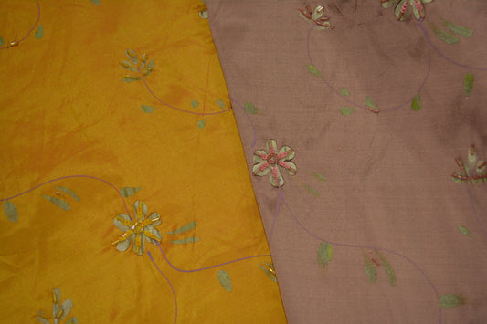 Hand Painted Silk With Beads