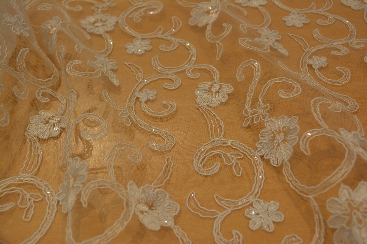 Sequin Swirl Sequin Lace