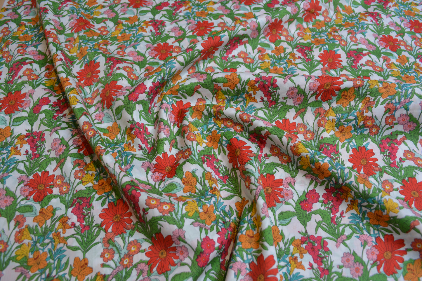 Super Fine Cotton Lawn - Olivia Red