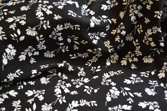 Viscose Fabric - Summer Shadow - Black