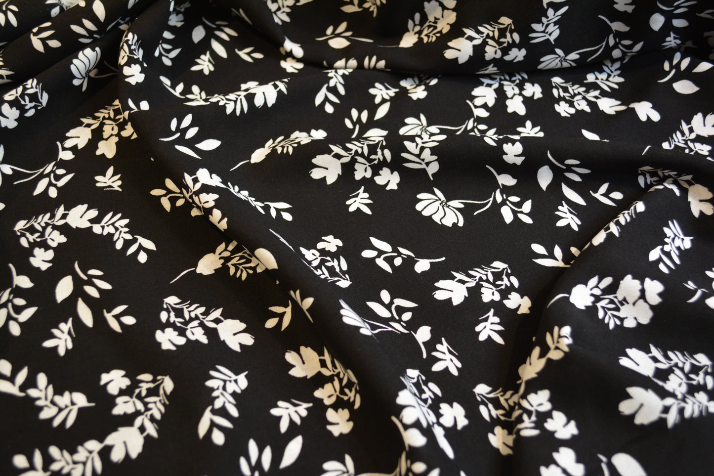 Viscose Fabric - Summer Shadow - Black