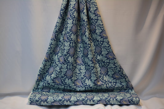 William Morris 100% Cotton Fabric - Navy