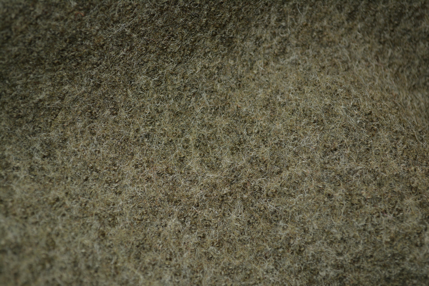 Merino Boiled Wool Fabric- Marl Moss Green